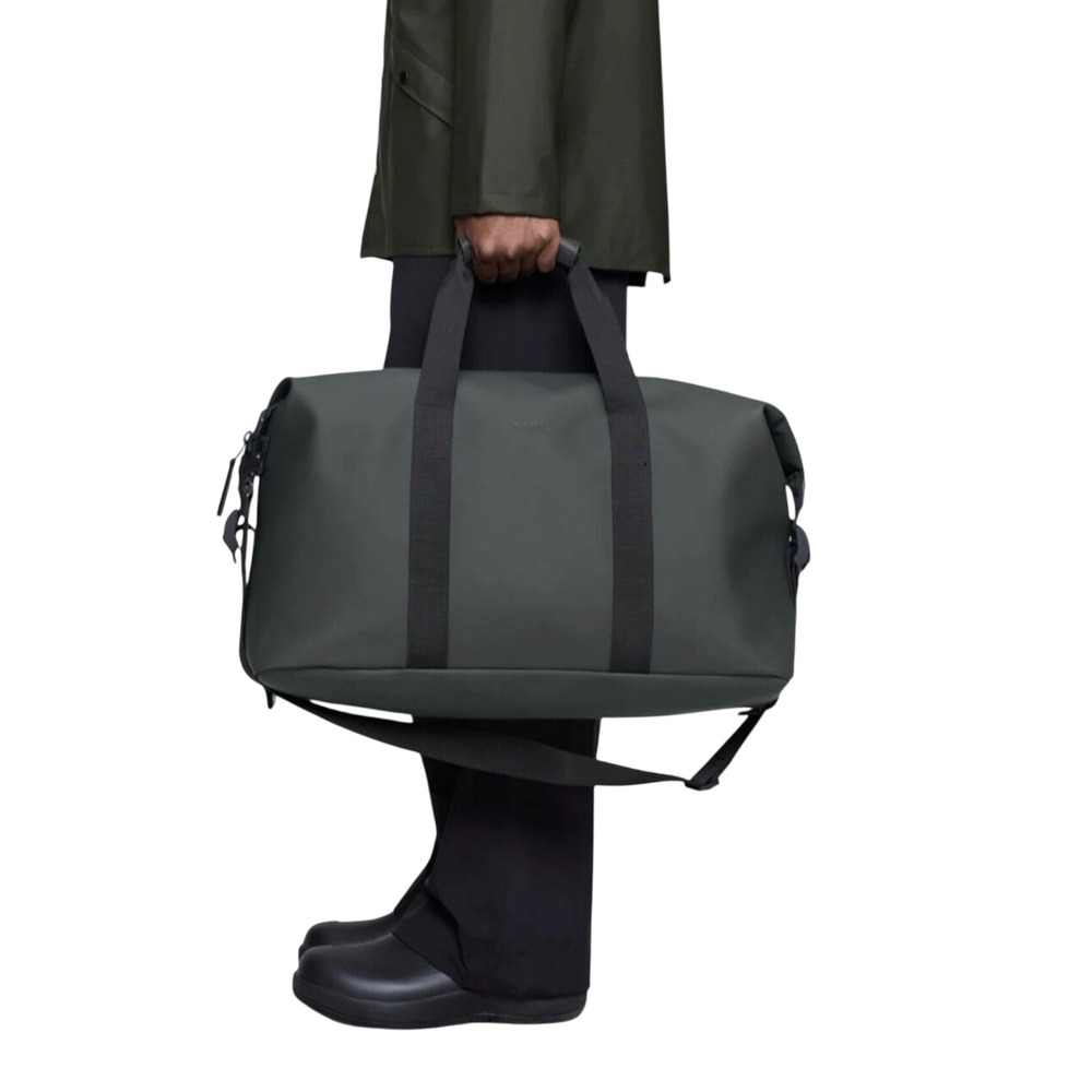 Rains Hilo Weekend Bag W3 Gray Waterproof Duffel Travel Bag  NEW